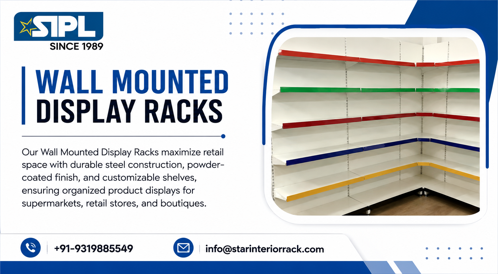 Wall Mounted Display Rack Manufacturer – Premium Retail Display Solutions for Every Business