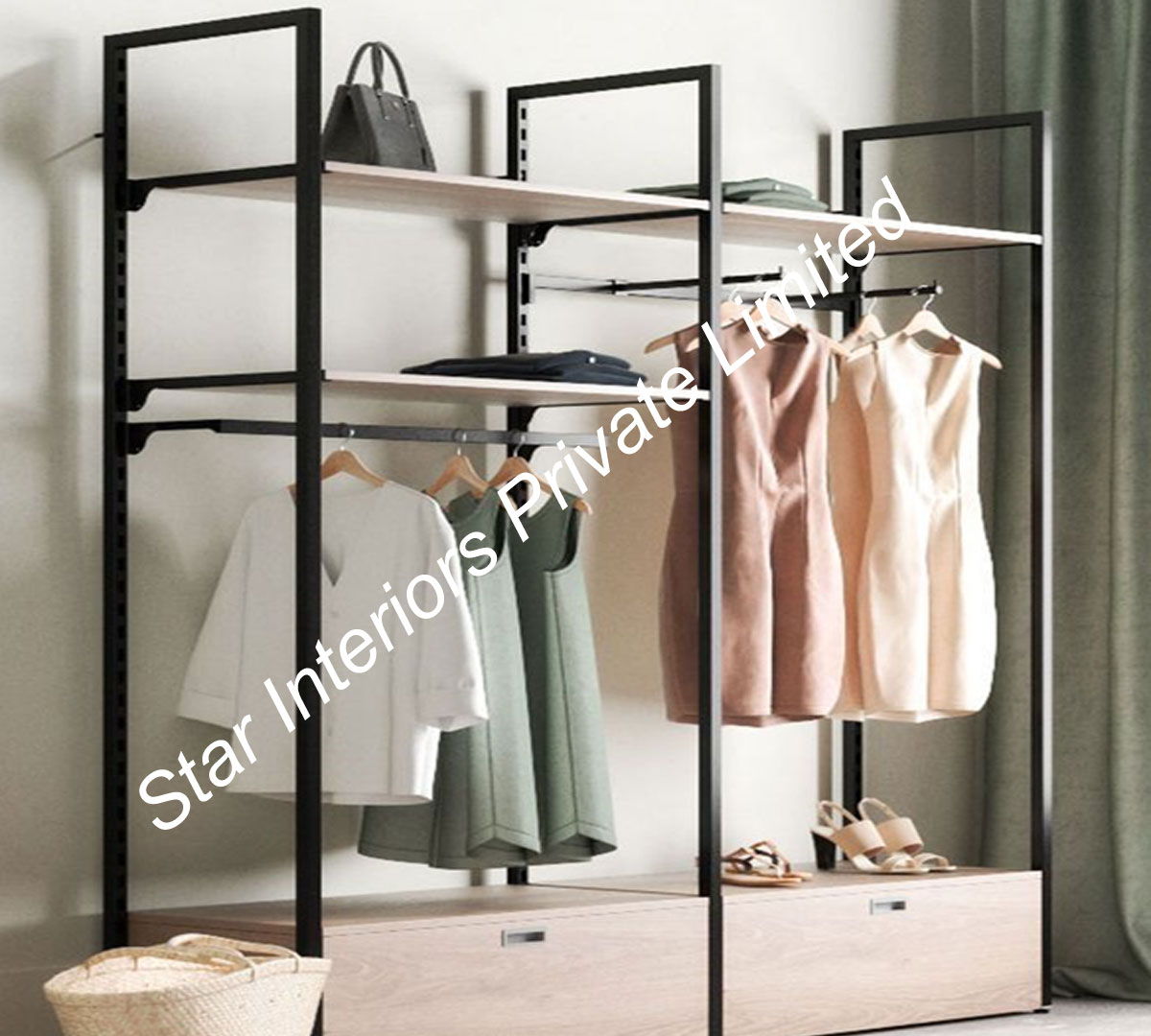 Boutique garment racks
