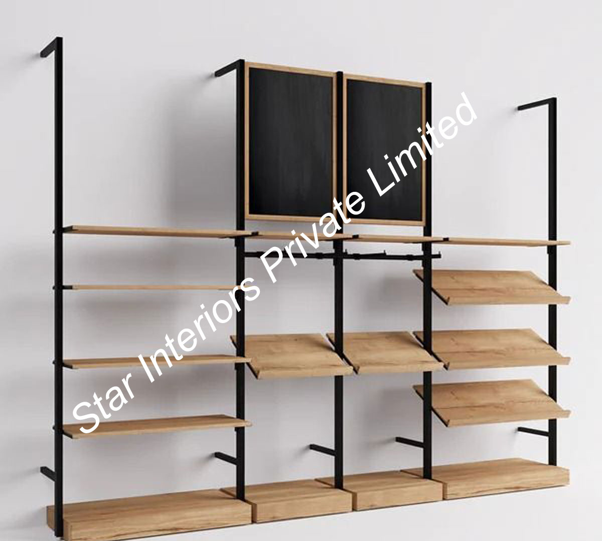 Wall-mounted garment displays